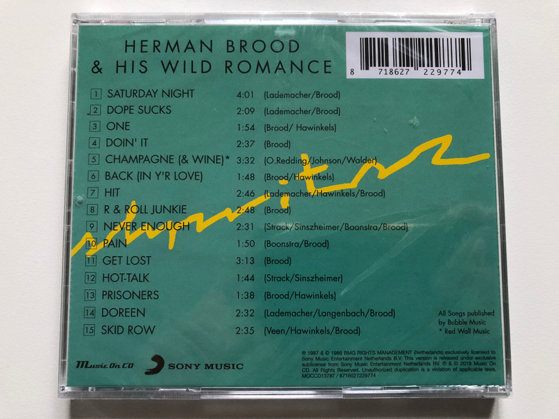 Herman Brood & His Wild Romance – Shpritsz / Sony Music Audio CD 2019 / MOCCD13787