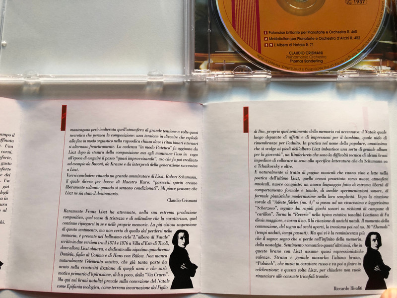 Franz Liszt L'Albero di Natale  Darpro Audio CD 1997 