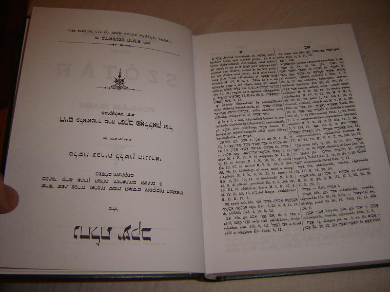 Hebrew - Hungarian Dictionary / Heber - Magyar Szotar / by Pollak Kaim 