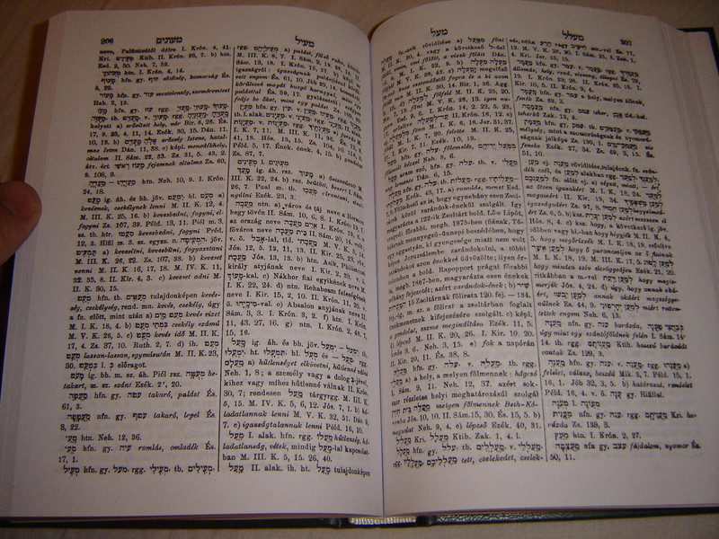 Hebrew - Hungarian Dictionary / Heber - Magyar Szotar / by Pollak Kaim 