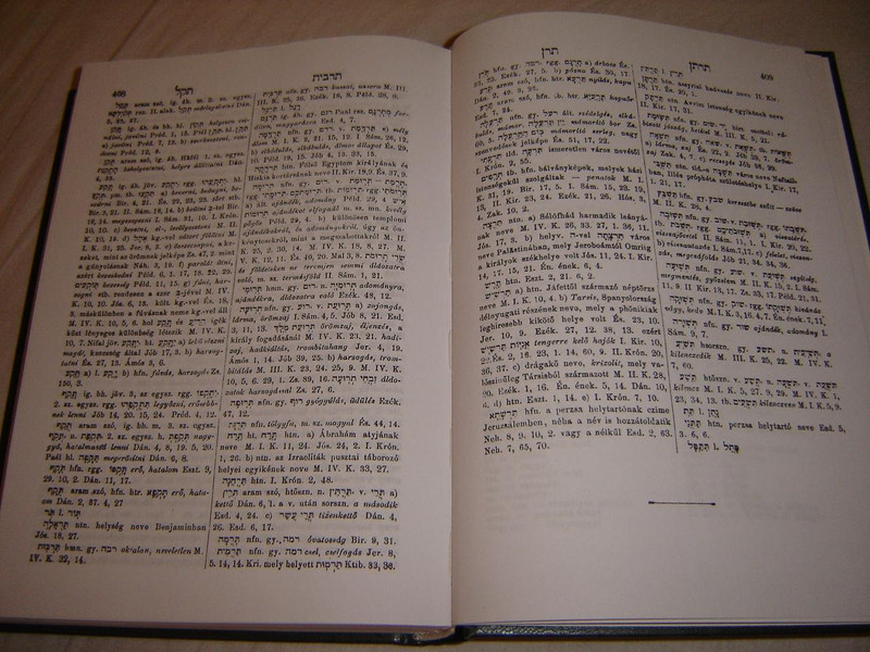 Hebrew - Hungarian Dictionary / Heber - Magyar Szotar / by Pollak Kaim 