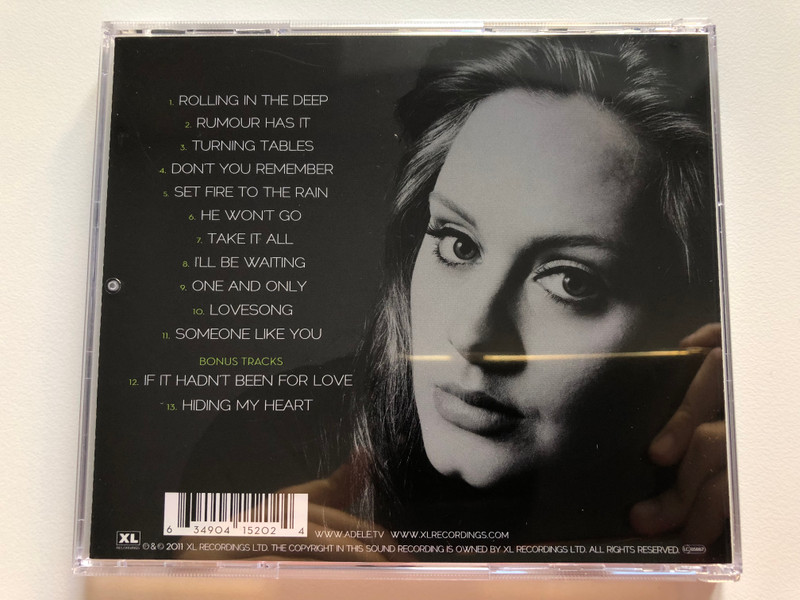 Adele – 21 / XL Recordings Audio CD 2011 / XLCD 520E