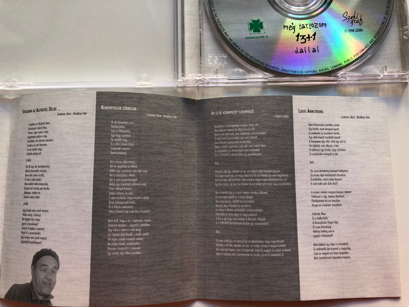 Forgács Gábor – Még Tartozom 13+1 Dallal / Szeki Graf Audio CD 1998 / SZ006