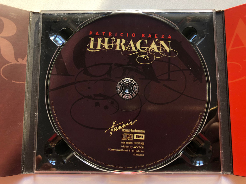 Patricio Baeza - Huracan / Hunnia Audio CD 2009 / HRCD 908