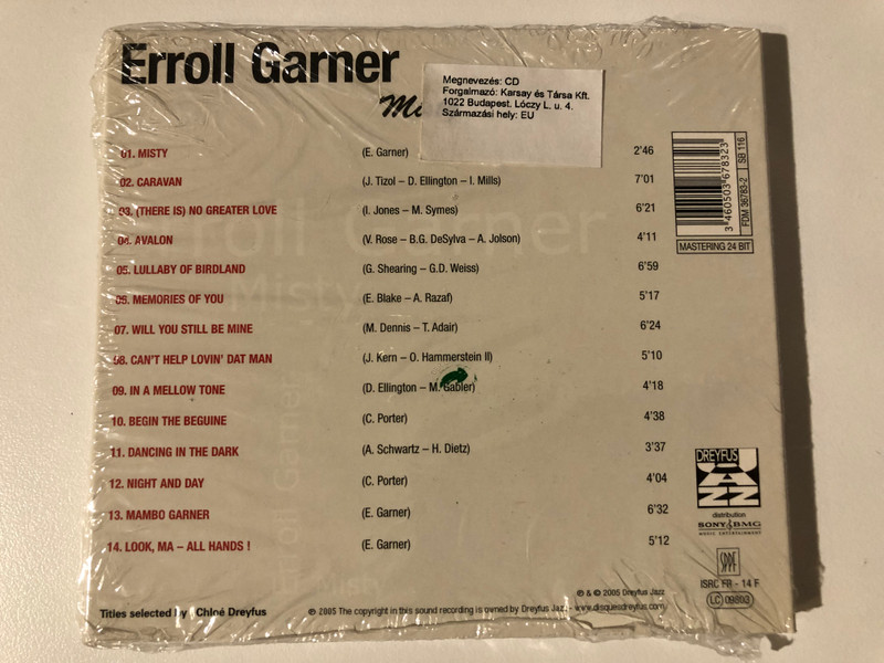 Erroll Garner – Misty / Dreyfus Jazz Audio CD 2005 / FDM 36783-2