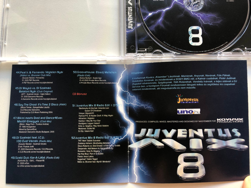 Juventus Mix 8 / Sony, BMG Audio CD 2006