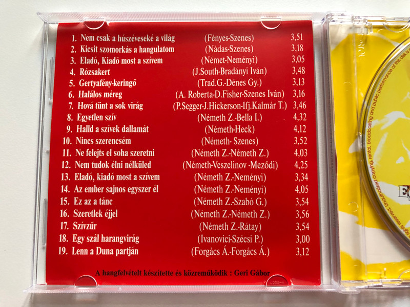 Nem Csak A 20 Eveseke A Vilag - Egy Korszak Legnagyobb Slagerei / Arena Holding Audio CD / ARCD 2122