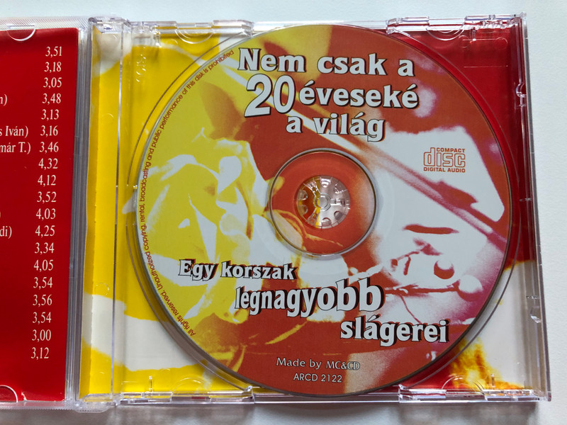 Nem Csak A 20 Eveseke A Vilag - Egy Korszak Legnagyobb Slagerei / Arena Holding Audio CD / ARCD 2122