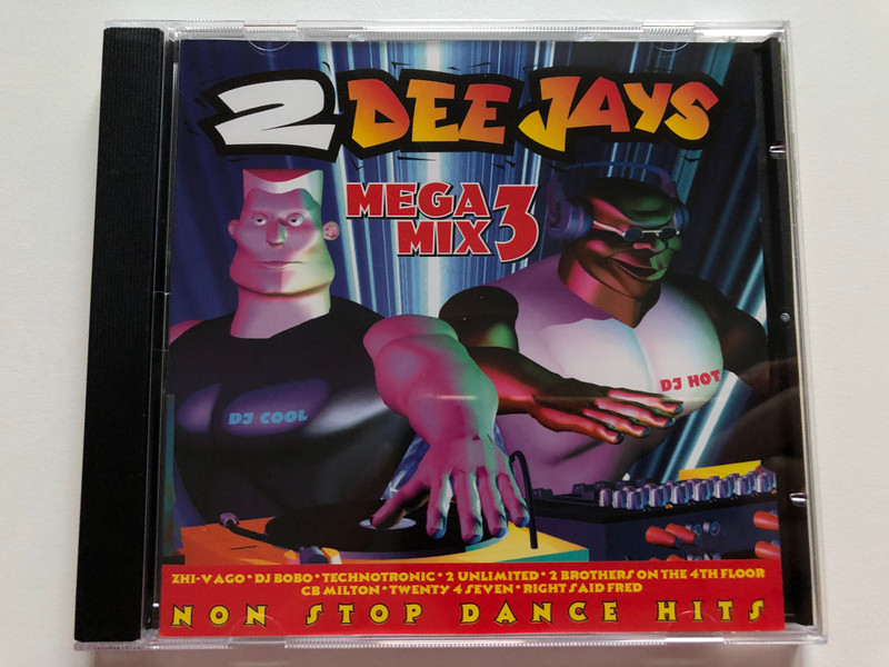 2 Dee Jays – Megamix 3 / Zhi-Vago, DJ Bobo, Technotronic, 2 Unlimited, 2 Brothers On The 4th Floor, CB Milton, Twenty 4 Seven, Right Said Fred / Non Stop Dance Hits / Record Express Audio CD 1996 / REC 931.694-2