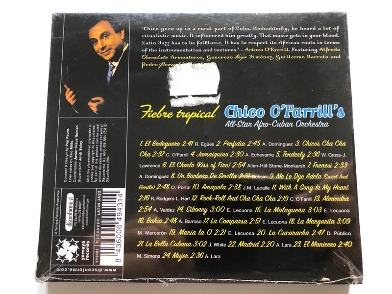 Chico O'Facrilli's All-Star Afro-Cuban Orchestra  Yemayá records Aduio CD