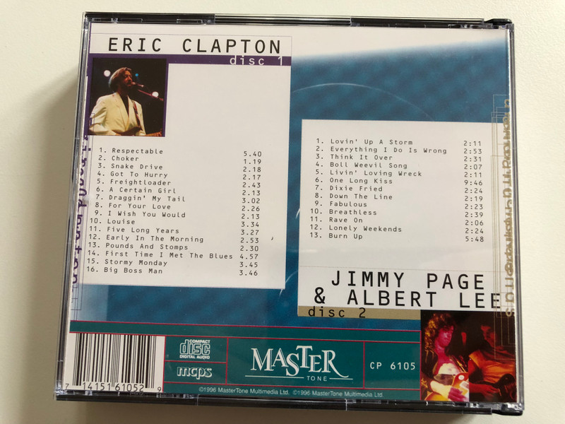 Eric Clapton (disc 1), Jimmy Page & Albert Lee (disc 2) / MasterTone 2x Audio CD 1996 / CP 6105