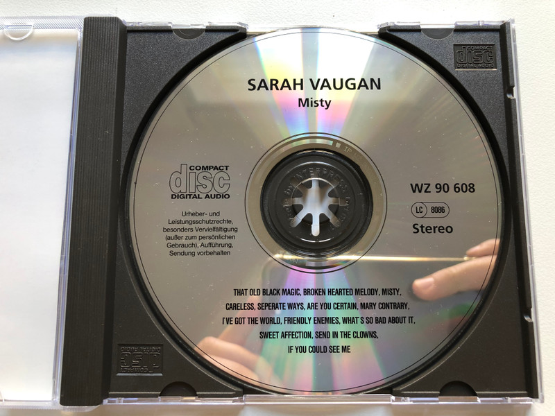  SARAH VAUGHAN MISTY  Software Audio CD