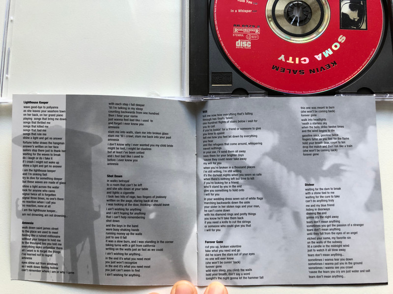 Kevin Salem – Soma City  Roadrunner Records Audio CD 1995