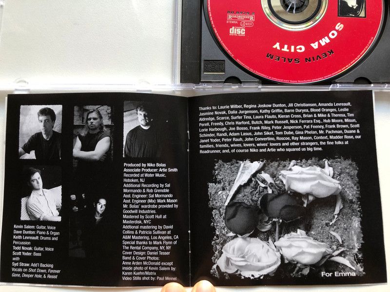 Kevin Salem – Soma City  Roadrunner Records Audio CD 1995