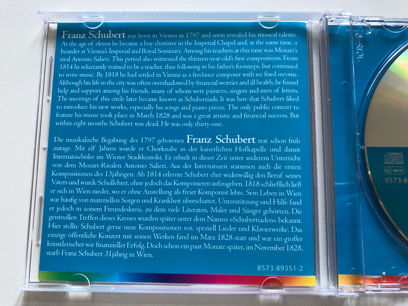 Schubert - Symphony No. 5, Symphony No. 7, Overtures / Royal Concertgebouw Orchestra, Nikolaus Harnoncourt / Basic Edition - 74 / TELDEC Audio CD 2001 / 8573-89351-2