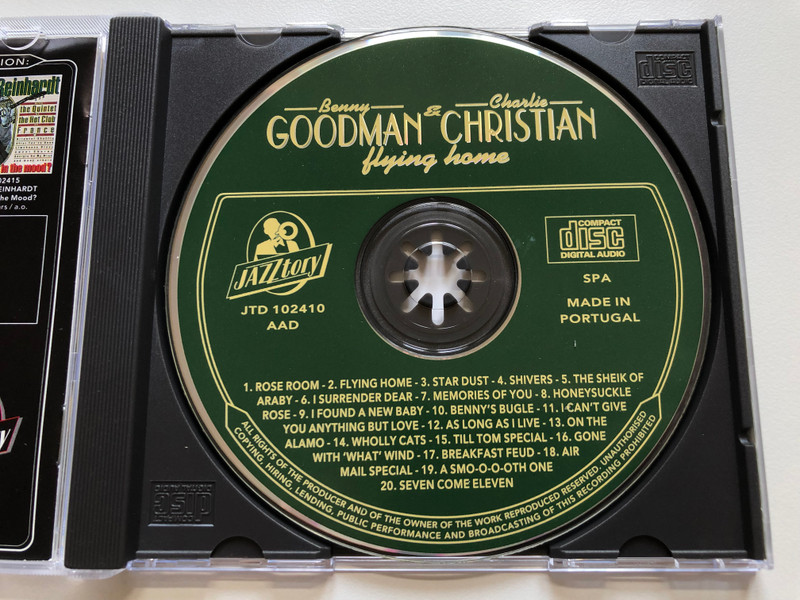 Benny Goodman & Charlie Christian – Flying Home / Honeysuckle Rose, I Surrender Dear, Air Mail Special, Till Tom Special, A Smo-O-O-Oth One, I Found A New Baby, and many others / Jazzterdays Audio CD 1994 / JTD 102410