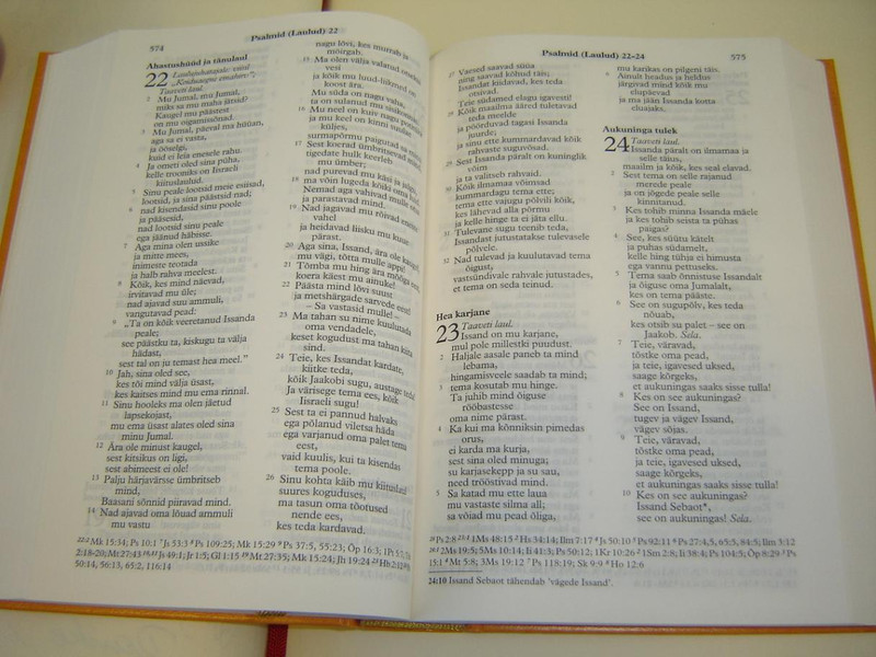 Estonian Bible / Yellow Hardcover 053 with Maps / Piibel / Vana Ja Uus Testament