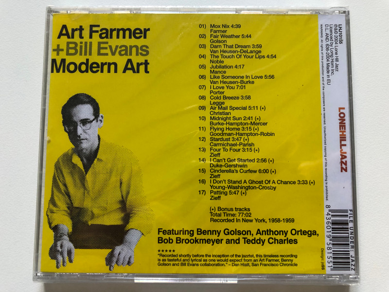Art Farmer + Bill Evans – Modern Art  Lone Hill Jazz CD Audio 2004 (8436019581551