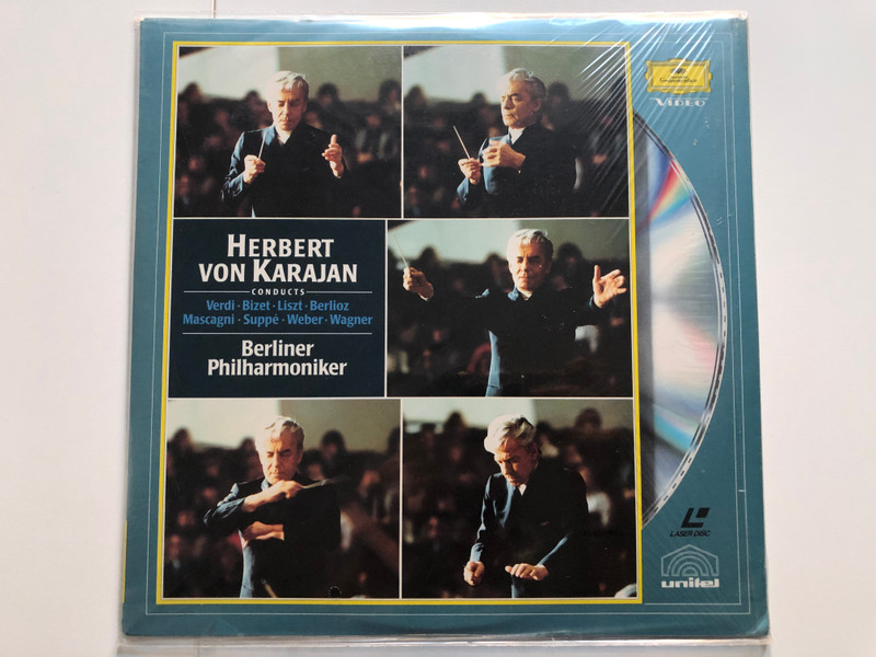 Herbert Von Karajan - Verdi Bizet Liszt  Laser Disc CD Video 1978 (044007228319