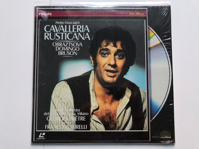 Mascagni Cavalleria Rusticana Obraztsova , Domngo and Bruson  LaserDisc CD VIdeo 1982 (044007020319
