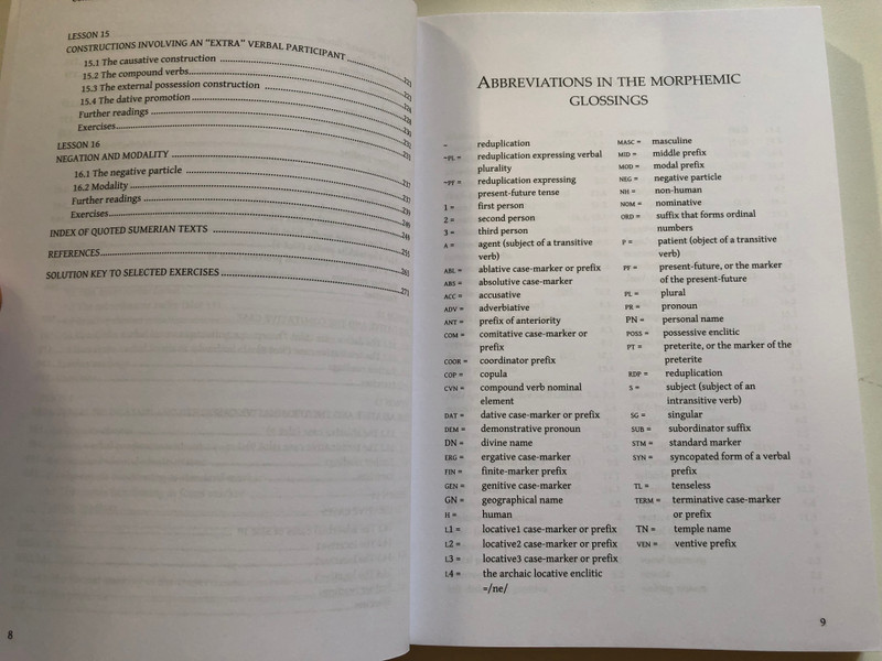 An Introduction to the Grammar of Sumerian  Gábor Zólyomi  ELTE BTK  2017 (9789632848440)