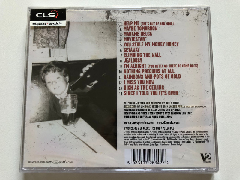 Stereophonics – You Gotta Go There To Come Back / New Version now includes the Hit Single 'Moviestar', Also includes 'Maybe Tomorrow', 'Madame Helga' and 'Since I Told You It's Over' / V2 Audio CD 2004 / VVR1026342