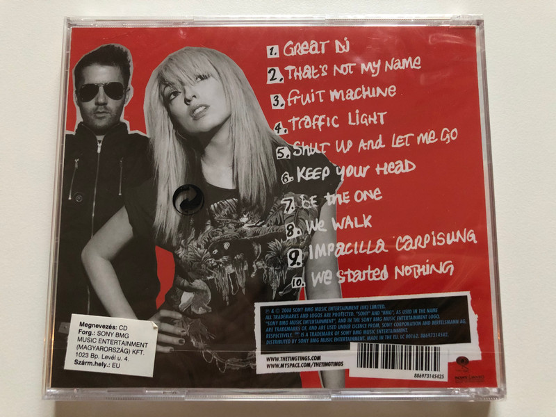 The Ting Tings – We Started Nothing / Includes 'That's Not My Name' and 'Great DJ' / Columbia Audio CD 2008 / 88697314542