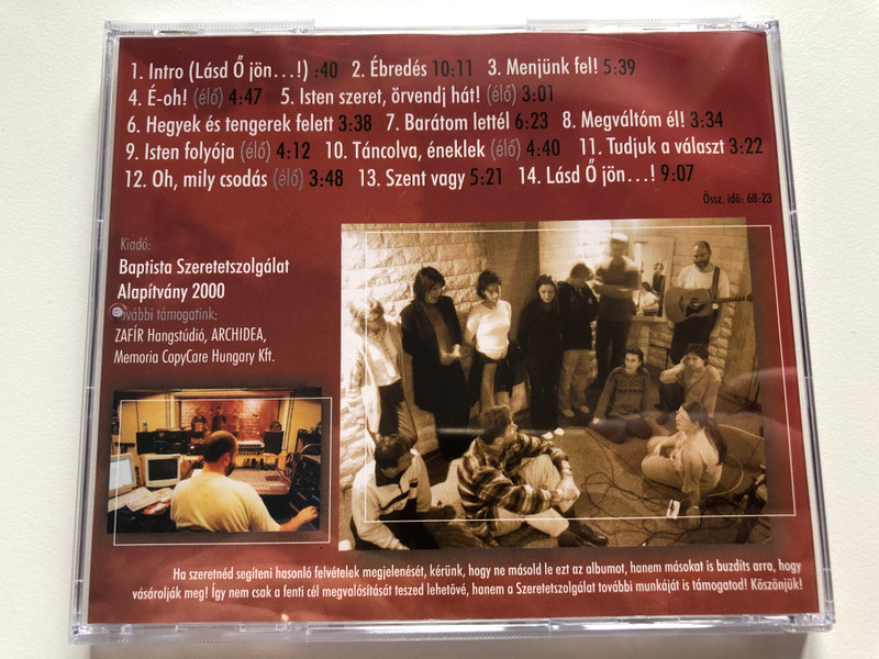 Lasd O Jon... - Tenyernyi felhok 1. / Audio CD 2000 / TF01