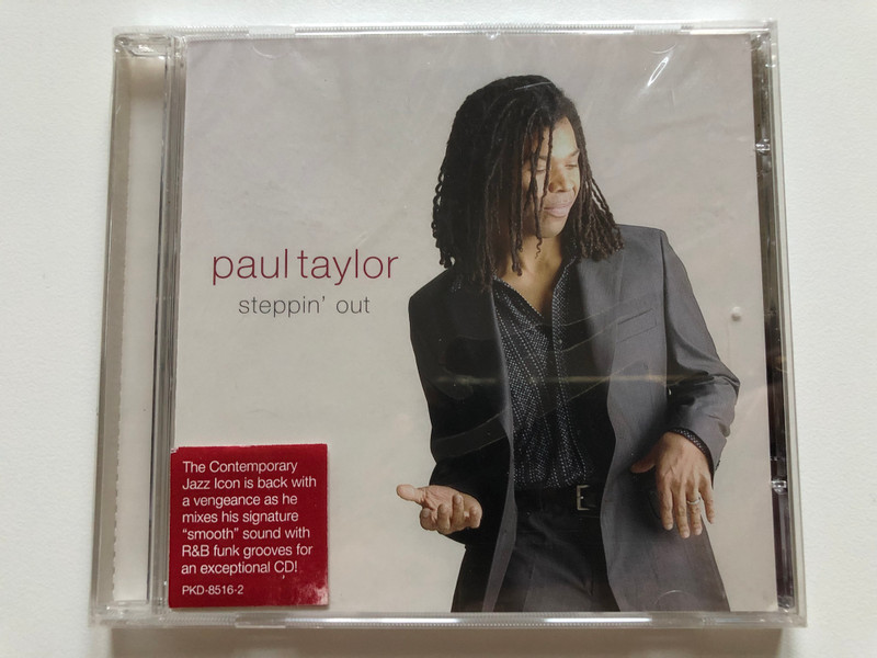 Paul Taylor – Steppin' Out / The Contemporary Jazz Icon is back with a vengeance as he mixes his signature ''smooth'' sound with R&B funk grooves for an exceptional CD! / Peak Records Audio CD 2003 / PKD-8516-2