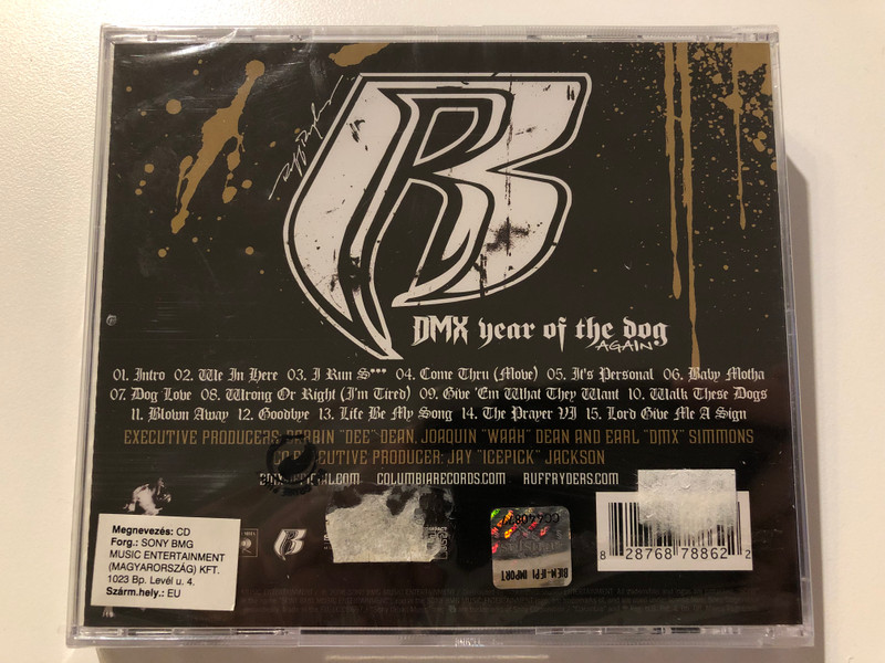 DMX – Year Of The Dog... Again / Includes: We In Here, Lord Give Me A Sign, Come Thru (Move), Dog Love, With Special Appearances By Jadak Iss, Styles P., Amerie & Swizz Beatz / Sony Urban Music Audio CD 2006 / 82876 87886 2