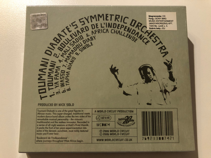 Toumani Diabate's Symmetric Orchestra – Boulevard De L'Indépendance - Includes Bonus DVD / World Circuit Audio CD + DVD 2006 / WCD074