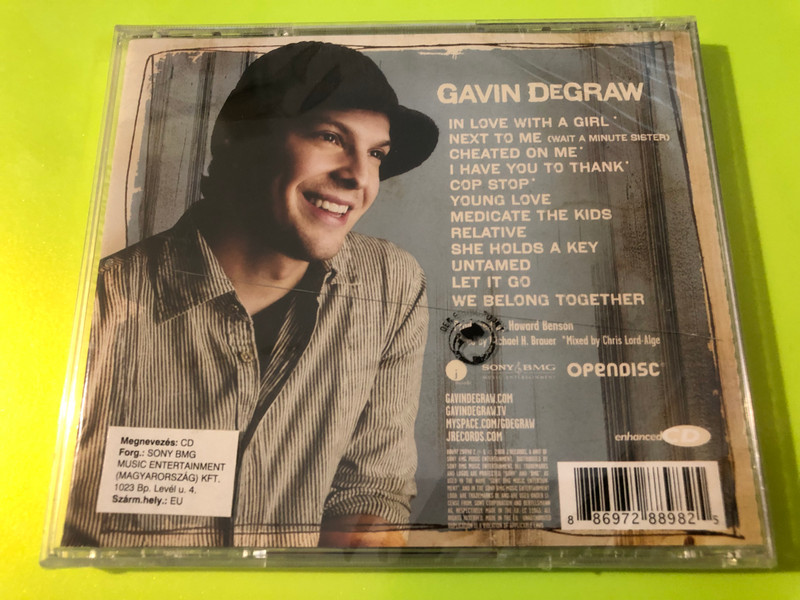 Gavin DeGraw – Gavin DeGraw / Sony Music Audio CD 2008