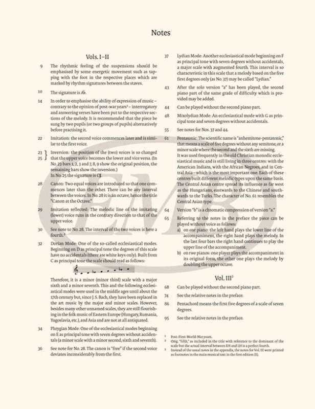 Bartók Béla: Mikrokosmos / Nakahara, Yusuke / G. Henle Verlag - Editio Musica Budapest / 2020