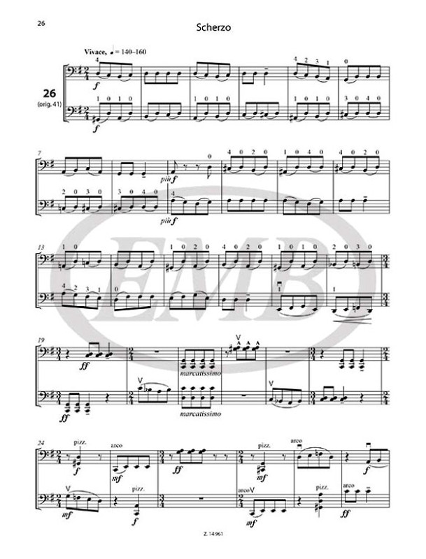 Bartók Béla: 33 Duets for two violoncellos / Pejtsik Árpád / Editio Musica Budapest Zeneműkiadó / 2016