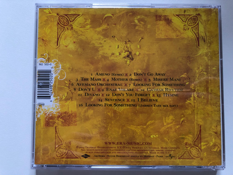 The Very Best Of Era / Mercury Audio CD 2004 / 982 502-0