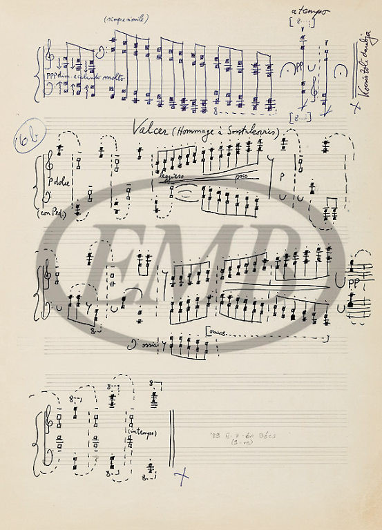 Kurtág György: Zoli Kocsis's manuscript book, Facsimile, Sheet music and CD / Universal Music Publishing Editio Musica Budapest / 2016 / Kurtág György: Kocsis Zoli hangjegyfüzete, Hasonmás kiadás, Kotta és CD