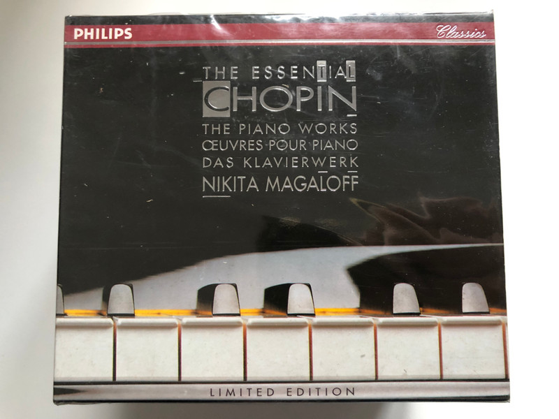 The Essential Chopin - The Piano Works - Oeuvres Pour Piano - Das Klavierwerk - Nikita Magaloff / Philips 13x Audio CD 1992, Box Set, Stereo / 426 816-2