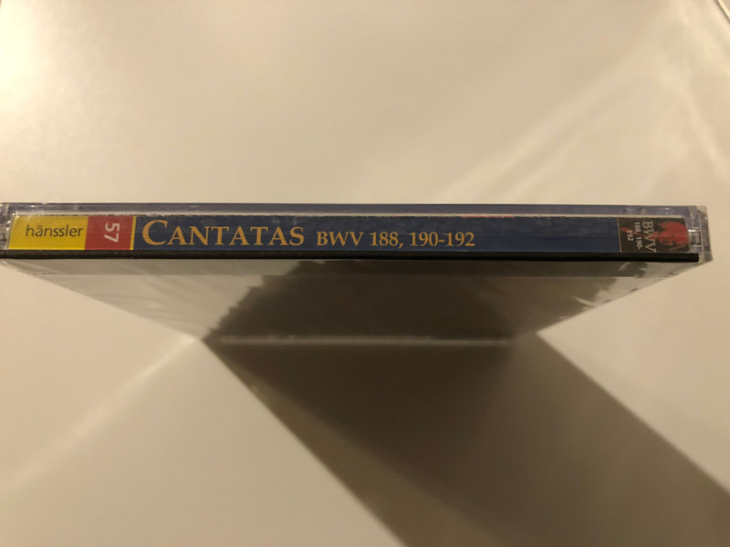 Johann Sebastian Bach - Cantatas BWV 188, 190-192 / Ich Habe Meine Zuversicht, Singet Dem Herrn Ein Neues Lied, Gloria In Excelsis Deo, Nun Danket Alle Gott / Bach-Ensemble, Helmuth Rilling /Hänssler Classic Audio CD 2000 / CD 92.057
