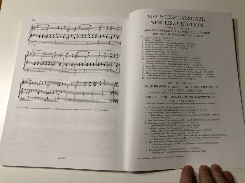 Liszt Ferenc Weihnachtsbaum, Années de Pelerinage, Troisieme Année and other works (Suppl.14)  Kaczmarczyk Adrienne, Sas Ágnes  Editio Musica Budapest Zeneműkiadó  2018 (9790080147634) 