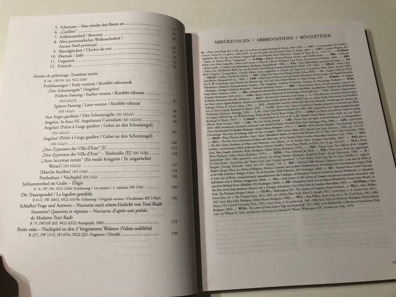 Liszt Ferenc Weihnachtsbaum, Années de Pelerinage, Troisieme Année and other works (Suppl.14)  Kaczmarczyk Adrienne, Sas Ágnes  Editio Musica Budapest Zeneműkiadó  2018 (9790080147634) 