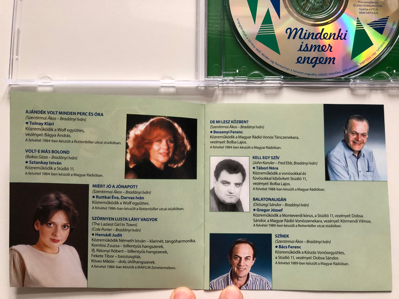  IVÁN BRADÁNYI - EVERYONE KNOWS ME  CD Audio (5991817119922