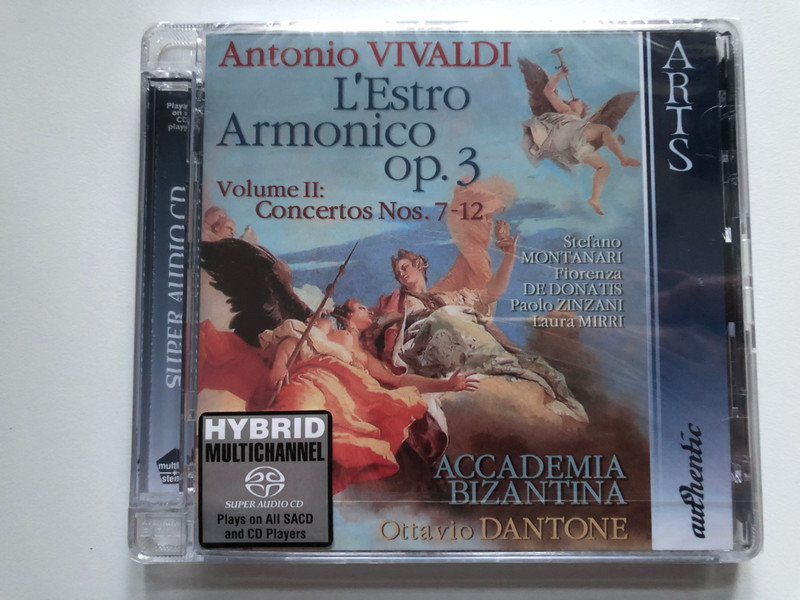 Antonio Vivaldi - L'Estro Armonico Op. 3 - Volume II: Concertos Nos. 7-12 / Stefano Montanari, Fiorenza De Donatis, Paolo Zinzani, Laura Mirri / Accademia Bizantina, Ottavio Dantone / Arts Hybrid CD, SACD 2007 / 47647-8