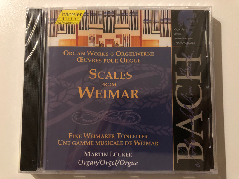 Johann Sebastian Bach - Organ Works - Scales From Weimar / Martin Lücker - organ / Hänssler Edition Bachakademie Audio CD 1999 / CD 92.091