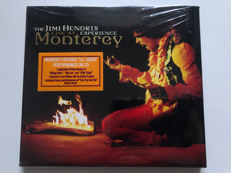 The Jimi Hendrix Experience – Live At Monterey / Hendrix's Historic 'U.S. Debut' Performance On CD / Legendary Performances of ''Killing Floor'', ''Hey Joe'' and ''Wild Thing'' / Experience Hendrix Audio CD 2007 / 0602517455160