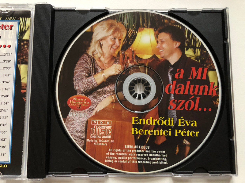 ÉVA ENDRŐDI AND PÉTER BERENTEI - OUR SONG IS ABOUT ... - COLLECTION OF BIG HITS  A MI DALUNK SZÓL... - A NAGY SLÁGEREK GYÜJTEMÉNYE  CD Audio (5998654113021