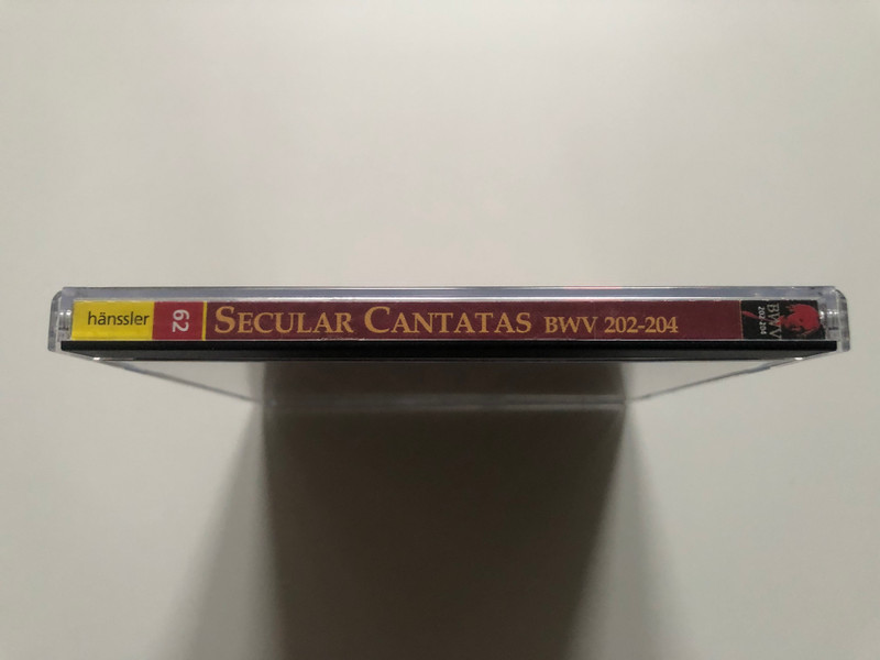 Johann Sebastian Bach - Secular Cantatas BWV 202-204 / Weichet Nur, Betrübte Schatten; Amore Traditore; Ich Bin In Mir Vergnügt / Bach-Collegium Stuttgart, Helmuth Rilling / Hänssler Classic Audio CD 1998 / CD 92.062