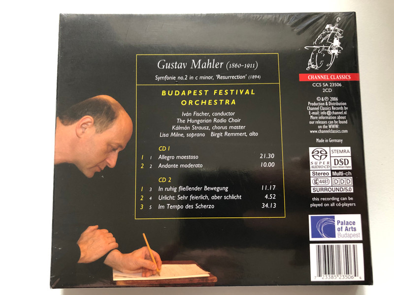 Mahler - Symphony No. 2 In C Minor / Iván Fischer, Budapest Festival Orchestra, Birgit Remmert, Lisa Milne, Hungarian Radio Choir / Channel Classics 2x Audio CD 2006 / CCS SA 23506