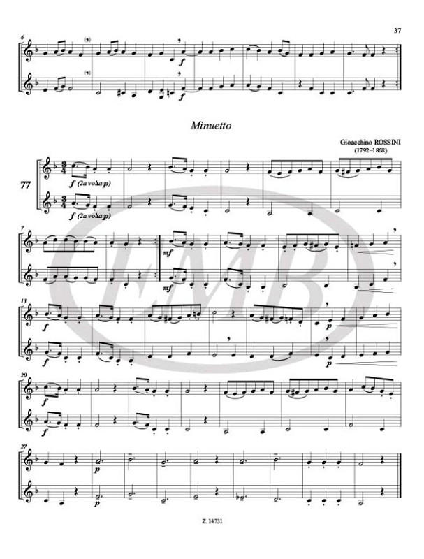 Trumpet Duets / Transcribed and edited by Perényi Péter / Editio Musica Budapest Zeneműkiadó / 2011 / Trombitaduók / Átírta és közreadja Perényi Péter