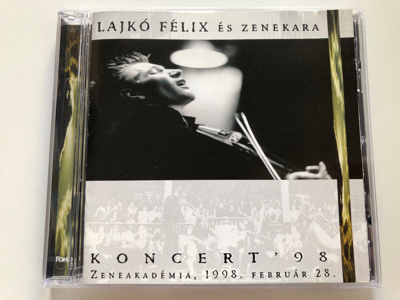 Lajkó Félix És Zenekara – Koncert '98 / Zenekademia, 1998. februar 28. / Fonó Records Audio CD 1998 / FA-056-2