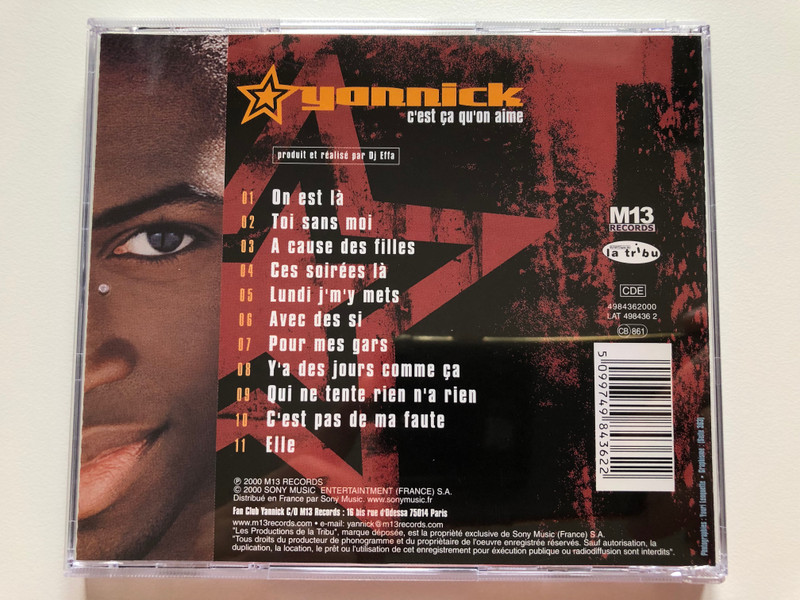 Yannick – C'est Ça Qu'on Aime / La Tribu Audio CD 2000 / LAT 498 436 2